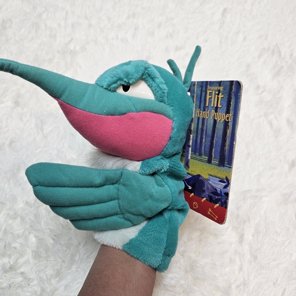 VTG 90S Disney Pocahontas Character FLIT Hummingbird Plush Hand Puppet Mattel